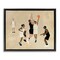 Stupell Industries Athletes Playing Basketball Framed Floater Canvas Wall Art Design by Daphne Polselli